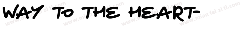 Way to the Heart字体转换